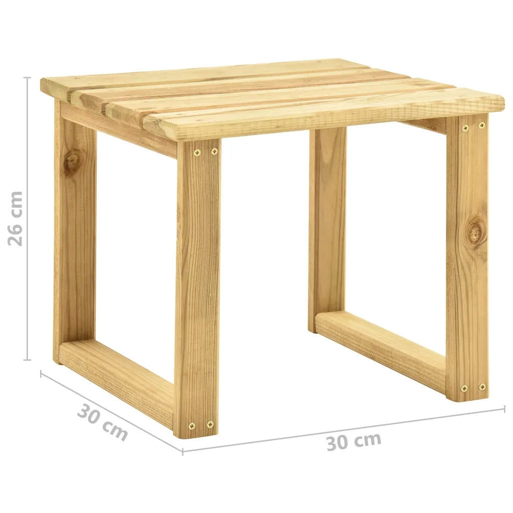 Lettino Prendisole | Sdraio da giardino | Lettino da sole da Giardino con Tavolino Cuscino Legno Pino Impregnato