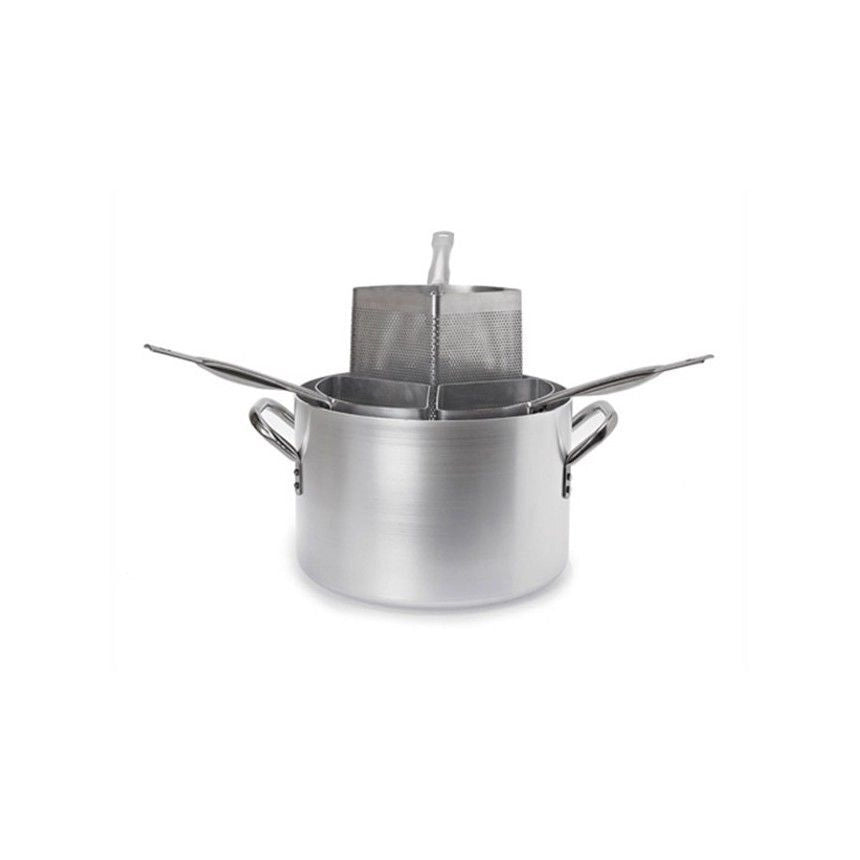 Ballarini BLL675I36 Professionale Cuocipasta 3 Spicchi in Alluminio 36 cm colore Grigio
