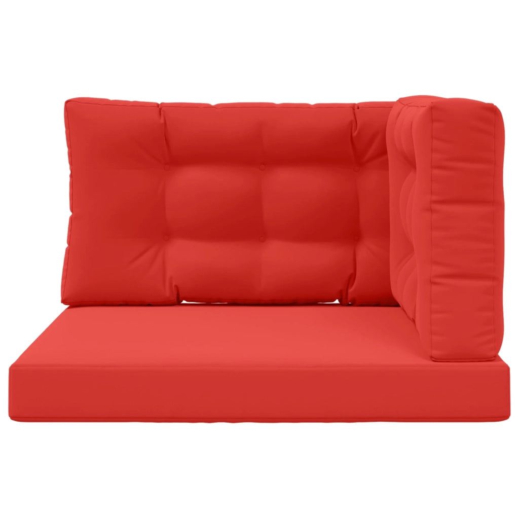 Cuscino per divano da esterno 3 pcs Rosso Poliestere 900886