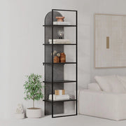 Libreria Archy 5 ripiani colore retro grey 53x31.7x180H – Eleganza industriale e spazio funzionale