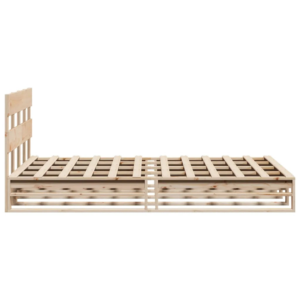 Letto senza Materasso 120x200 cm in Legno Massello di Pino