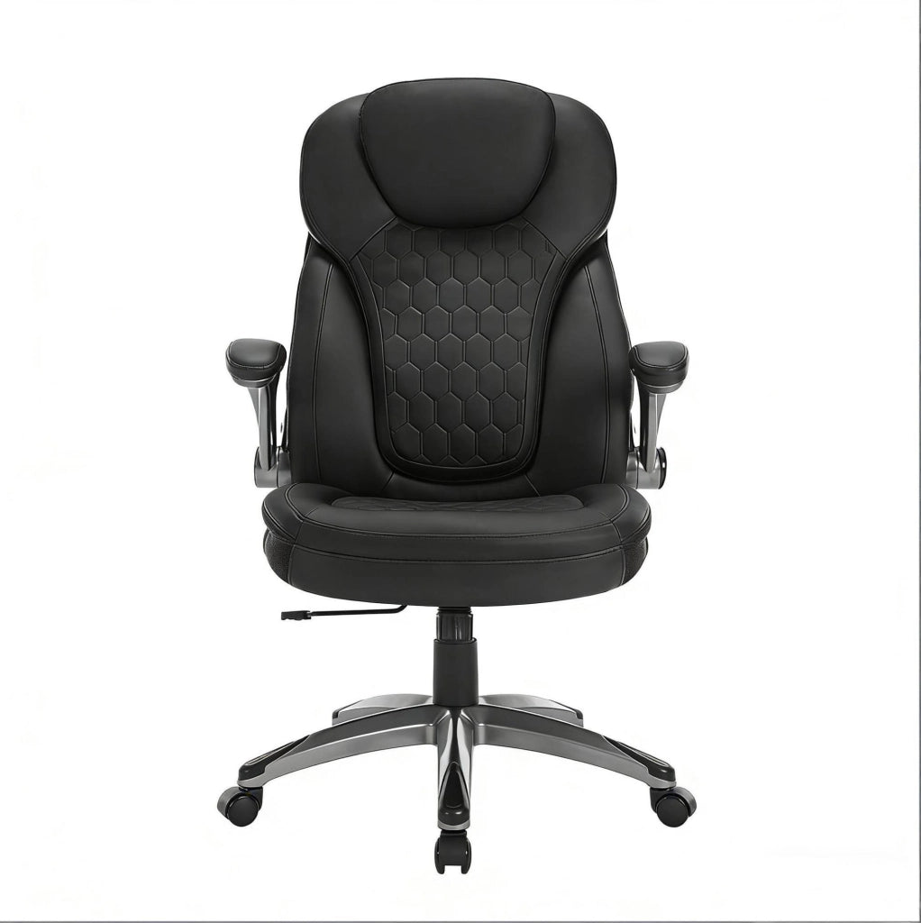 Sedia direzionale ergonomica con schienale alto e braccioli ribaltabili