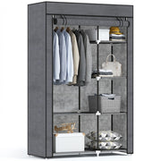 Armadio Guardaroba con Ripiani e Appendiabiti ¨C Minimal ¨C Grigio