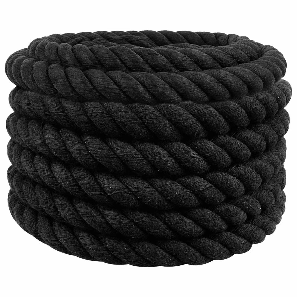 Corda di Cotone 40 mm 5 m Nero 100% Cotone 42011835