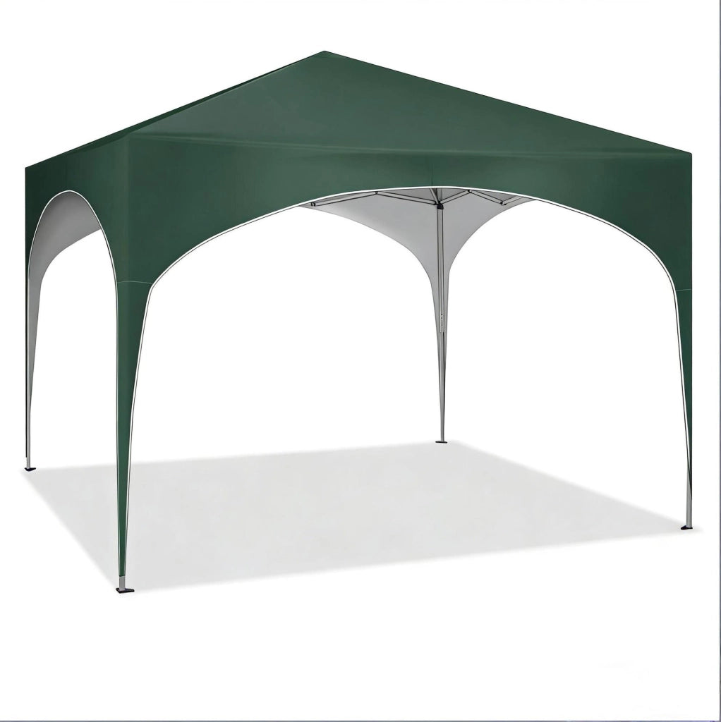 Gazebo pieghevole da giardino 3 x 3 m verde