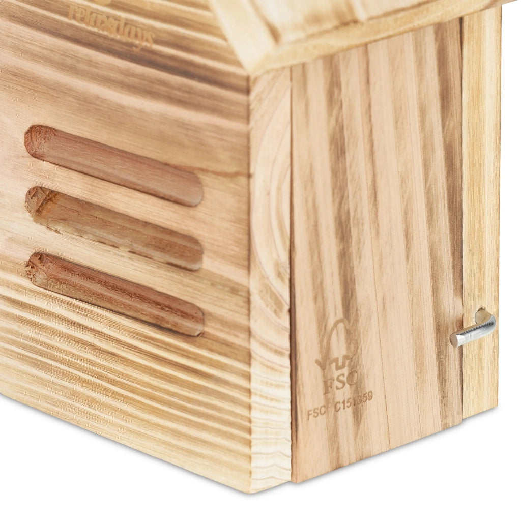 Casetta per coccinelle sospesa in legno per giardino protezione ambientale 25 x 20 x 15 cm in legno naturale 13_0012306
