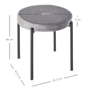 Set di 4 sgabelli impilabili con seduta imbottita e struttura in acciaio grigio scuro