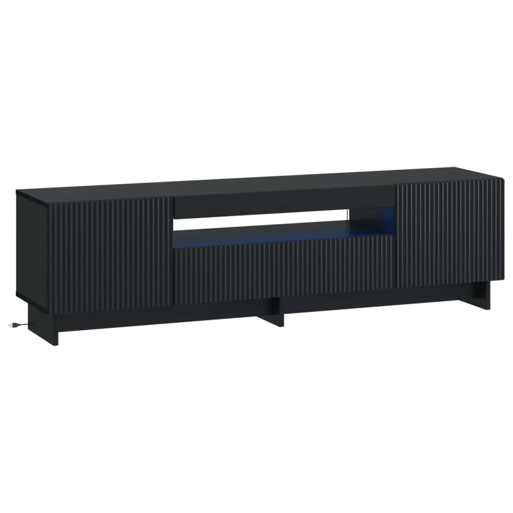 Mobile TV LED Nero Legno ingegnerizzato 896026