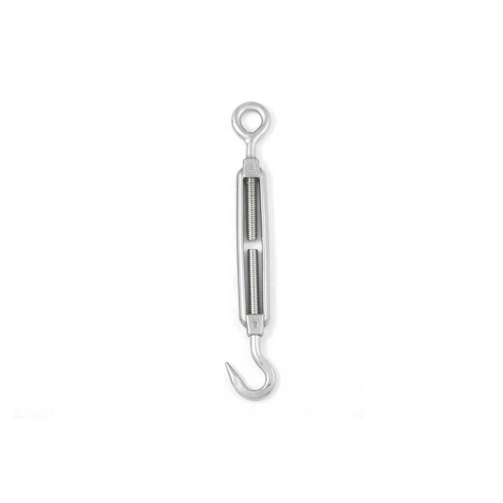 Tenditore occhio - gancio M5 x 50 mm. in acciaio zincato 2 pz.