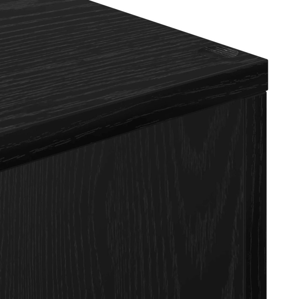 Libreria divisoria Rovere Nero 131,5 x 29 x 131,5 cm 879663