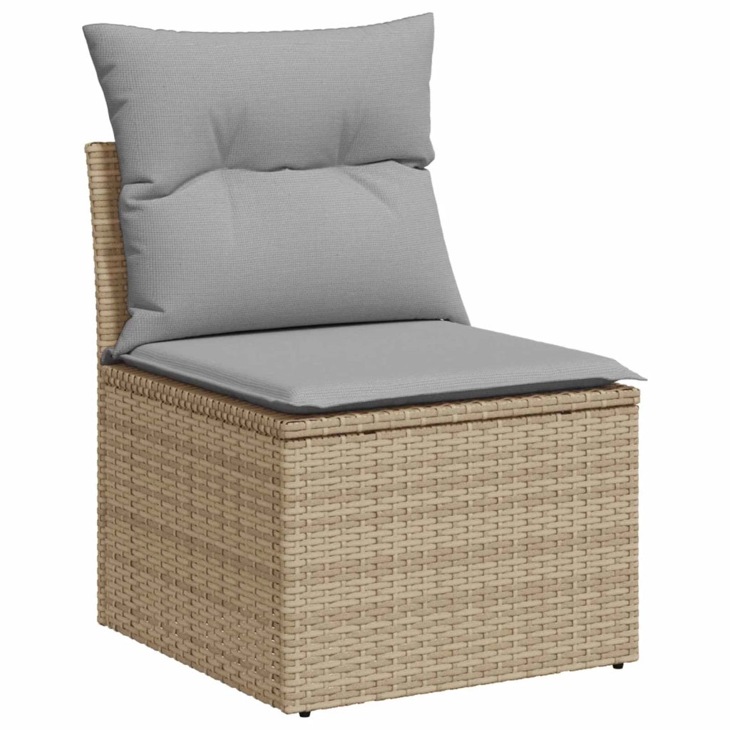 Set di divani 7 pz Beige e Grigio Chiaro 3448879