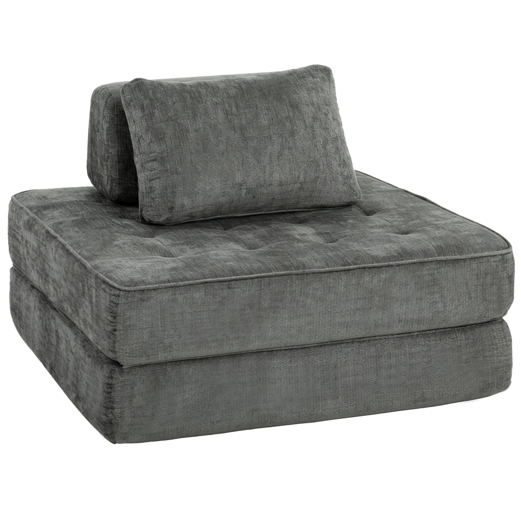 Poltrona reclinabile con poggiapiedi ¨C Minimal ¨C Grigio