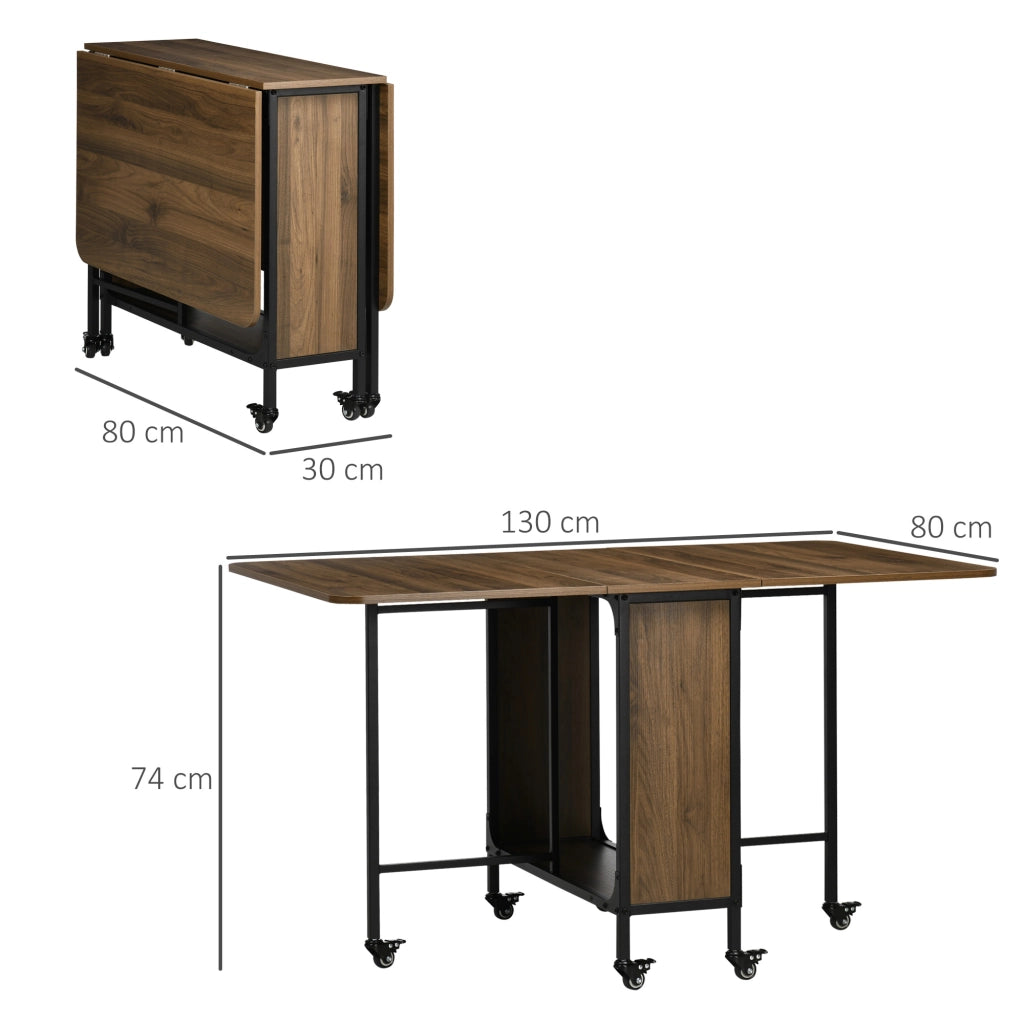 Tavolo Pieghevole ¨C Minimal ¨C 130x80x74, Legno, Marrone