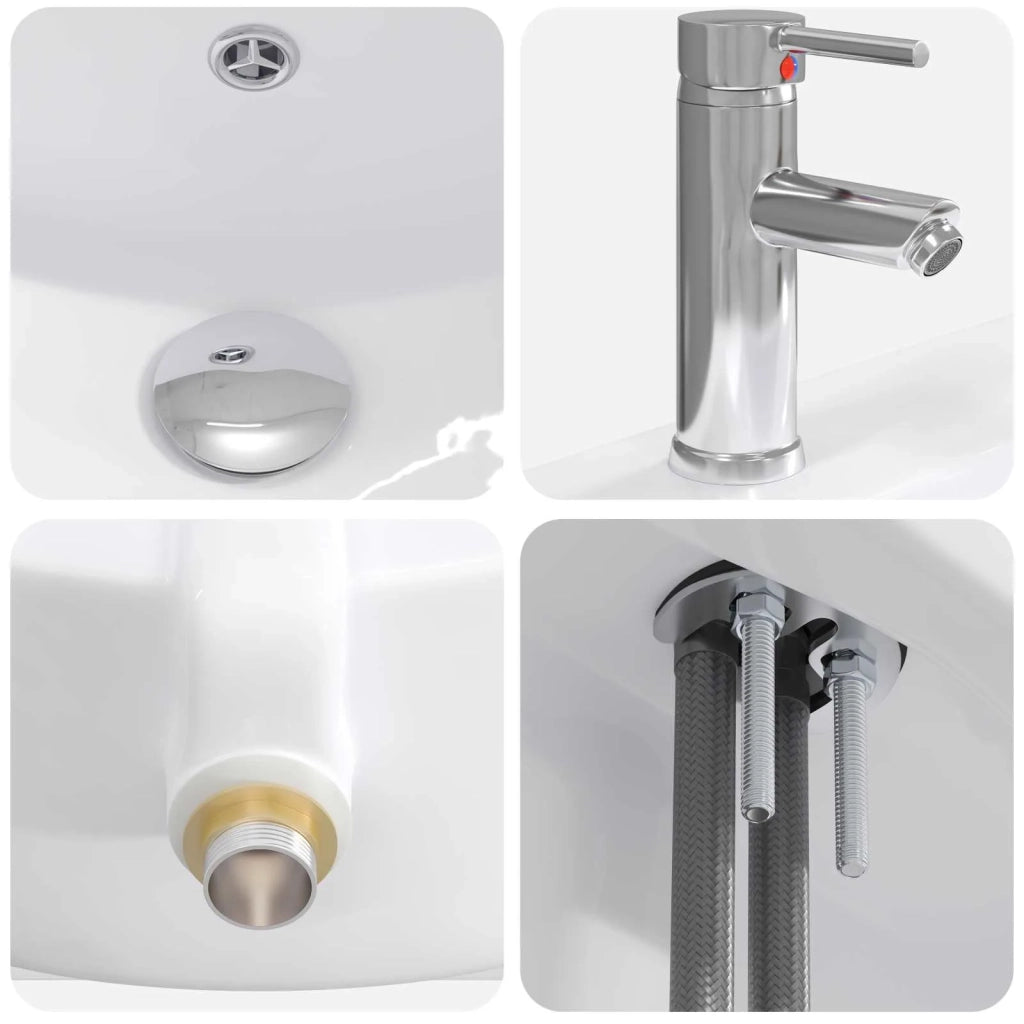 Set di mobili per il bagno Rovere Fumo 81 x 40 x 84,5 cm 3404270