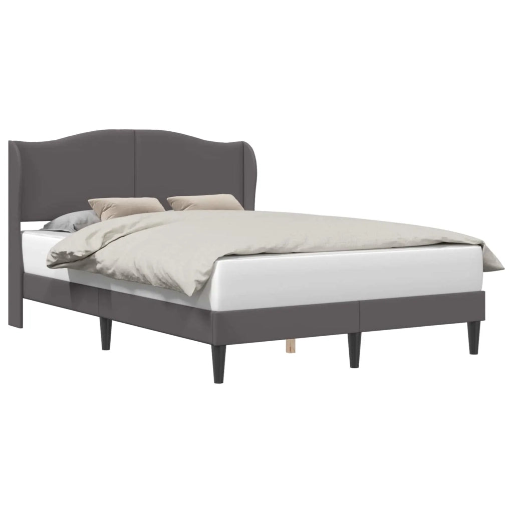 Struttura del letto con testiera Grigio 160 x 200 cm Similpelle 42027858
