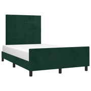 Giroletto senza Materasso-Struttura Letto Verde Scuro 120x190 cm Velluto 373354