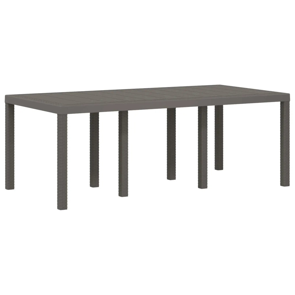 Set da Pranzo per Giardino con cuscino 7 pcs Grigio Chiaro PP 3430086
