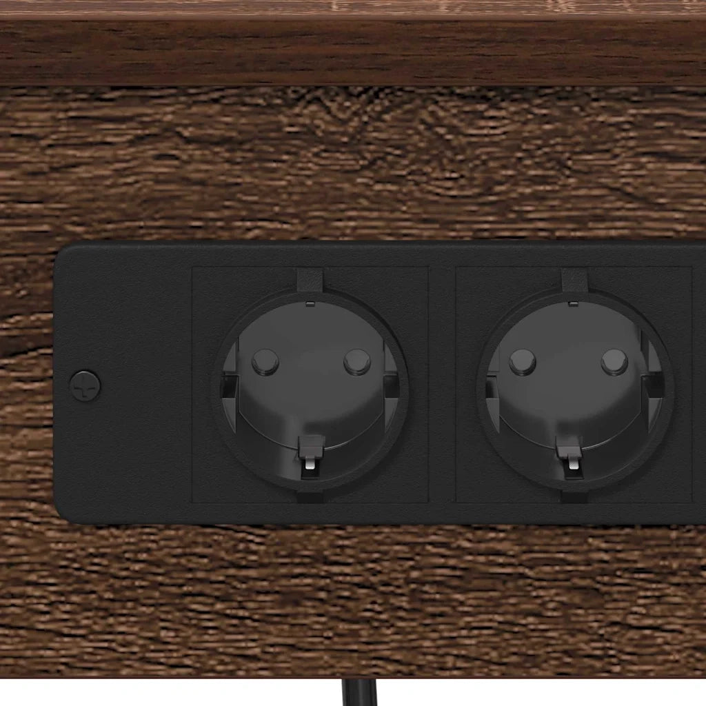 Armadio da Notte 2 pcs Rovere Marrone 41 x 31 x 76 cm 859534