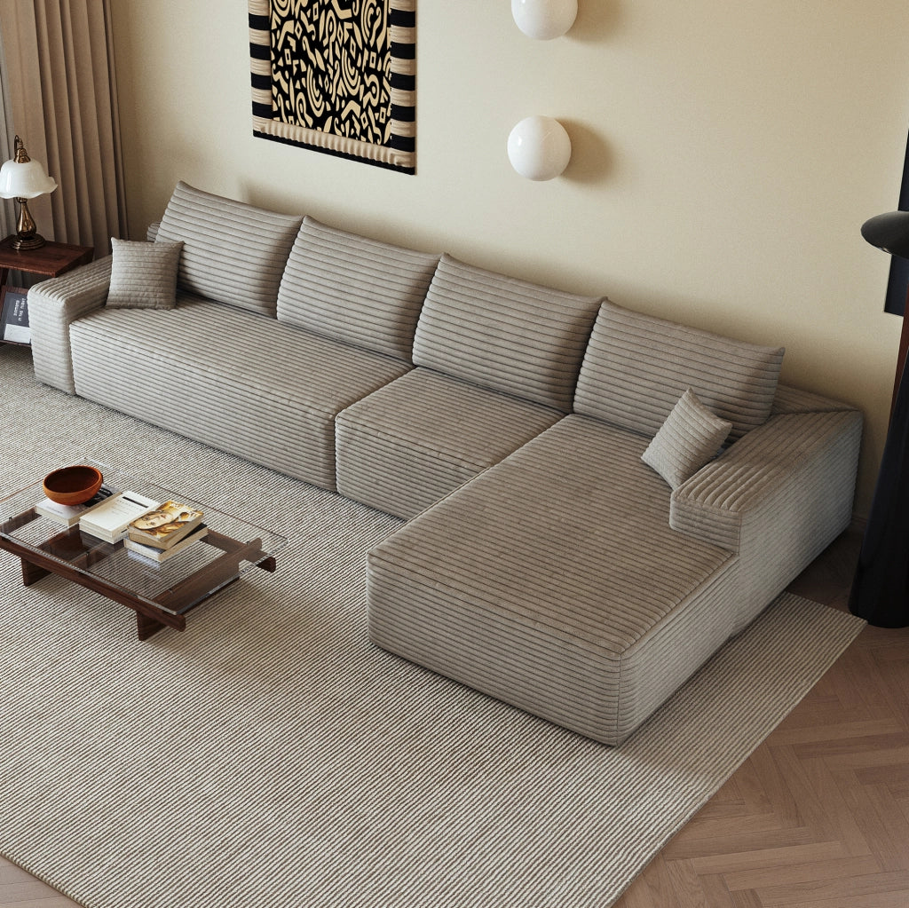 DIVANO in Tessuto 340x175x83 cm Camel