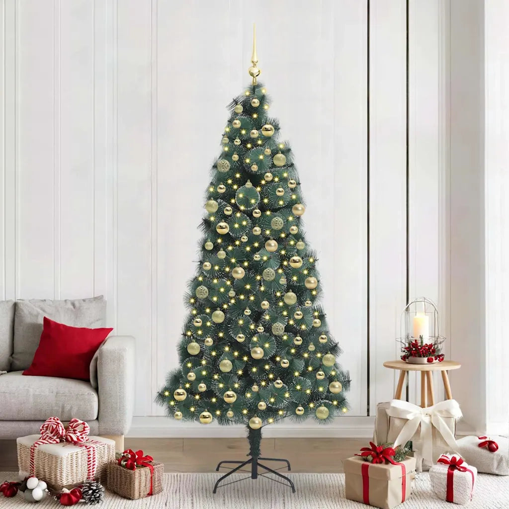 Albero di Natale artificiale pre-illuminato con set di palline 3396182