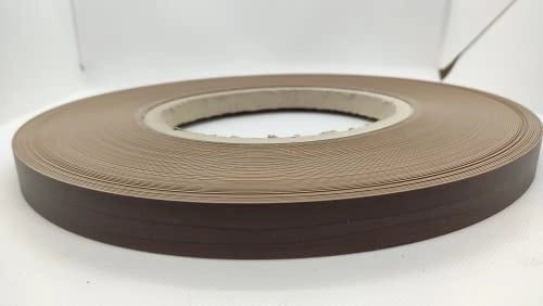 Bordo ABS per mobili 1 mm noce scuro cerato H22 mm - rotolo da 50 metri