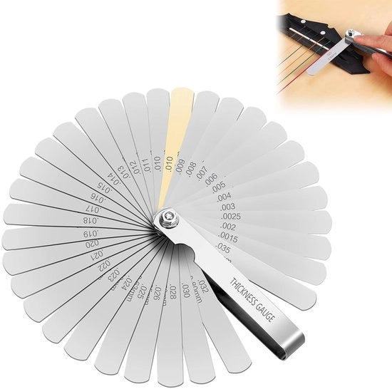 Set di misurazione 32 canne - Acciaio inossidabile - Ripiegabile - Sostenibile - Dicemetro/Sondemetro - Lame lisce a superficie liscia