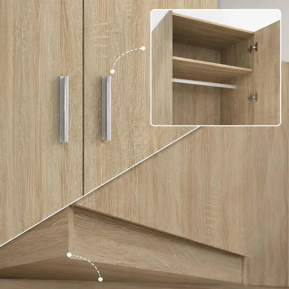 Wardrobe Sonoma Oak 80x52x180 Cm Wood-based Material