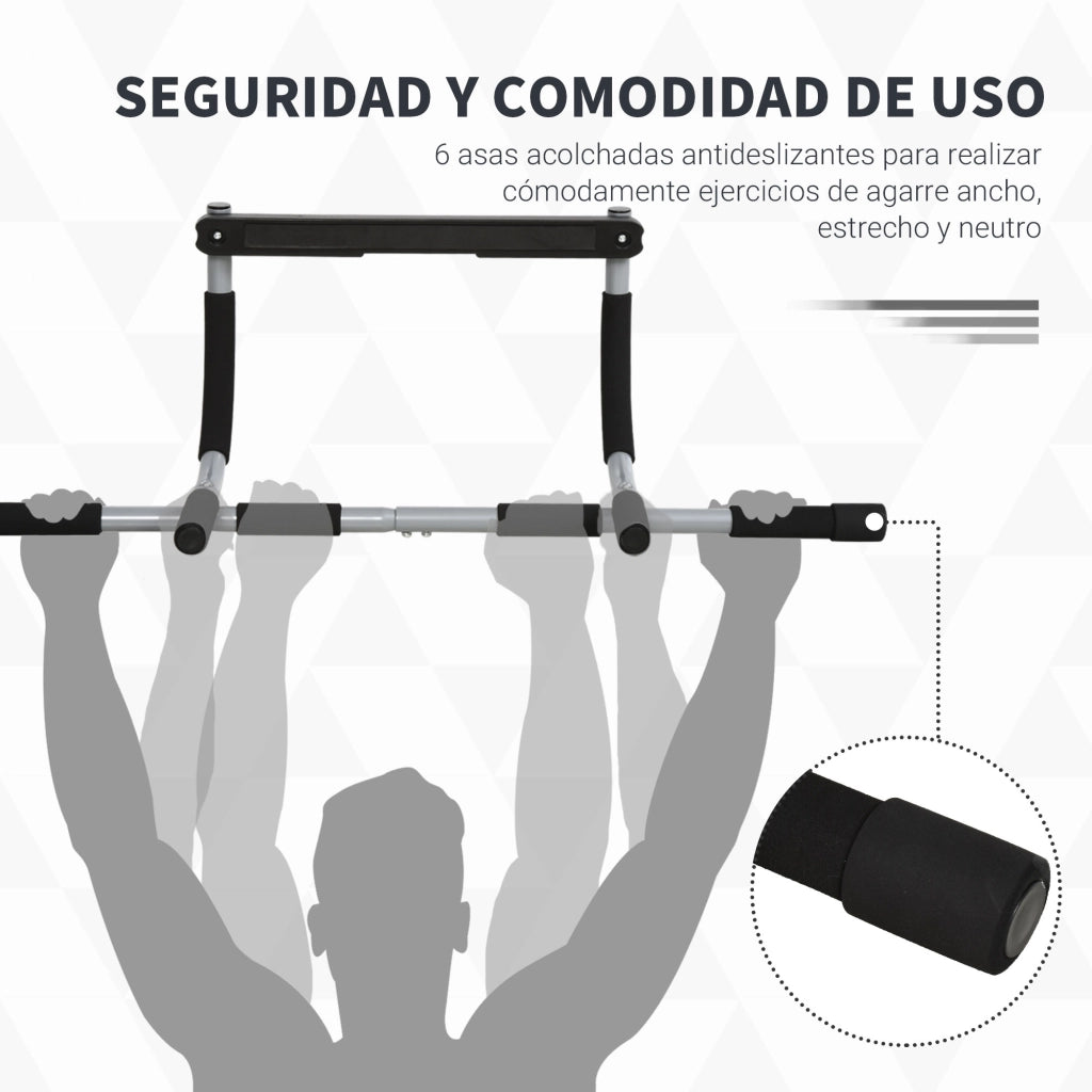 Barra per Trazioni a Soffitto per Palestra ¨C Zephmum ¨C 92x40x17cm Nero