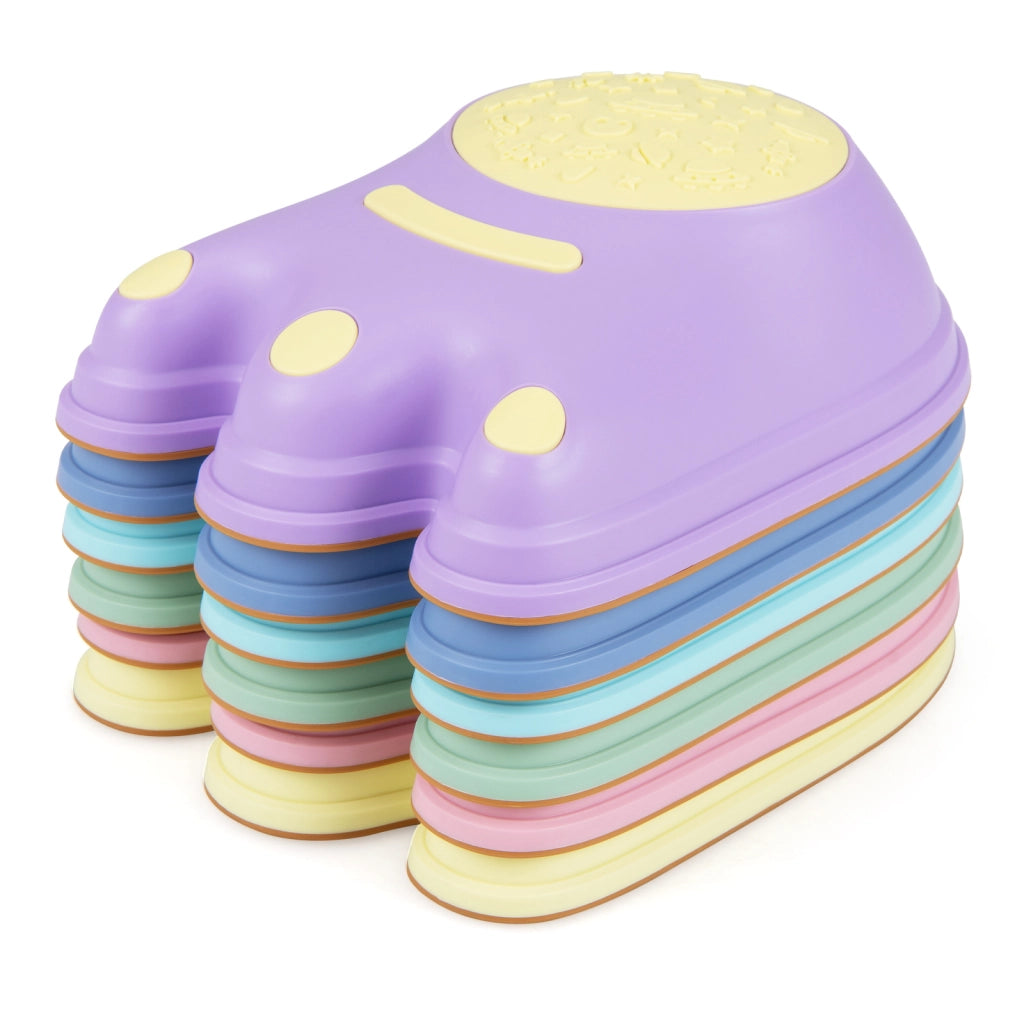 Set di 6 pietre di bilanciamento per bambini a tema mostri con modelli antiscivolo, Pietre di equilibrio per interno ed esterno per bambini 3+ anni