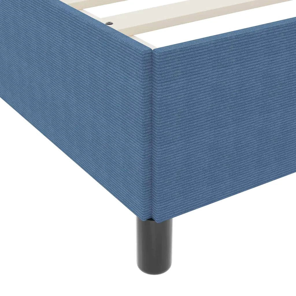 Struttura del letto con materasso-Giroletto Blu 140 x 190 cm Tessuto 854076