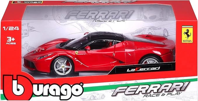 Ferrari La Ferrari R&P - Modellino Realistico Auto in Scala 1:24, Licenza Ufficiale Ferrari,Bburago,Eta 3+