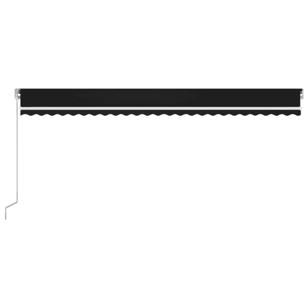 Tenda da Sole Retrattile Manuale 600x350 cm Antracite 3069039