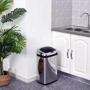 Cestino automatico 30 L con sensore IR, acciaio inox, colore argento