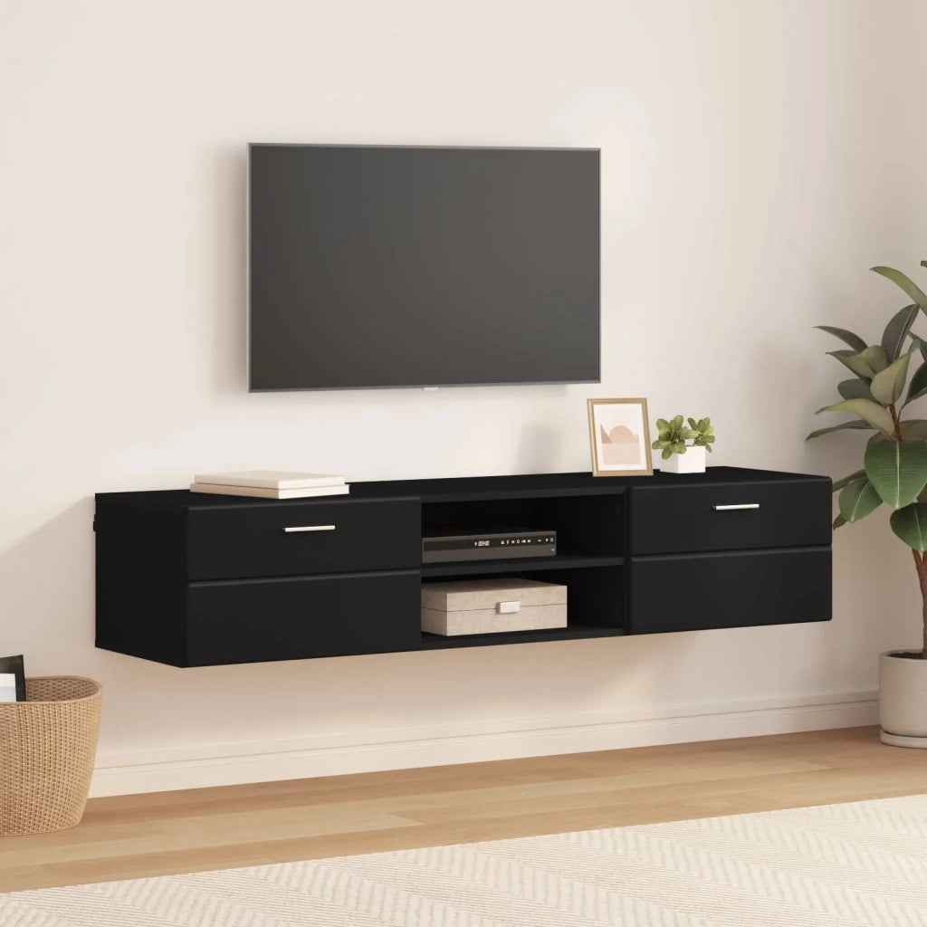 Armadio in Legno Nero 150 x 39 x 30 cm Legno multistrato CFW5426911
