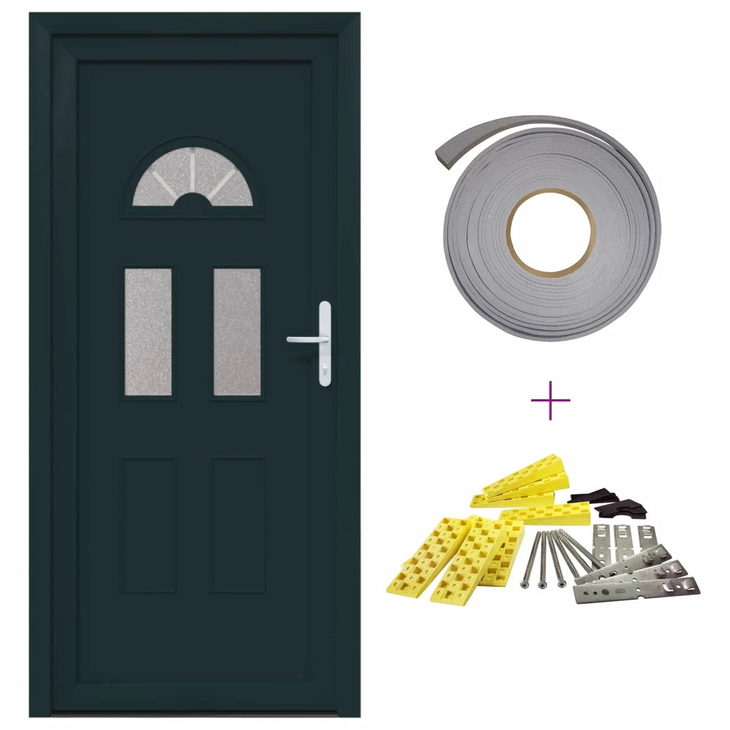 Porta Frontale Antracite 110 x 210 cm PVC 3445750
