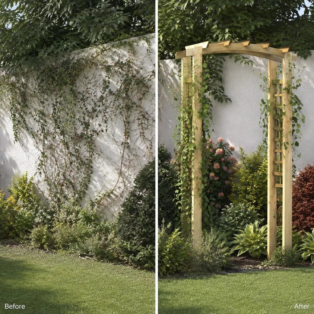 Rose Arch 110x60x210 Cm Solid Pine Wood, Impregnated