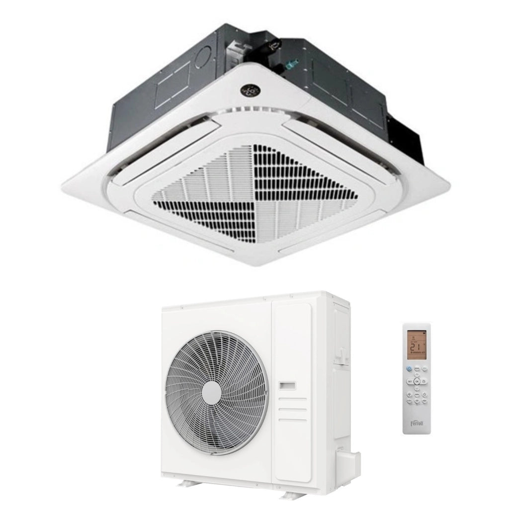 Condizionatore a Cassetta Ferroli Giada-C 30000 Btu 2CP0045F R-32 Wi-Fi Integrato con Telecomando e Griglia