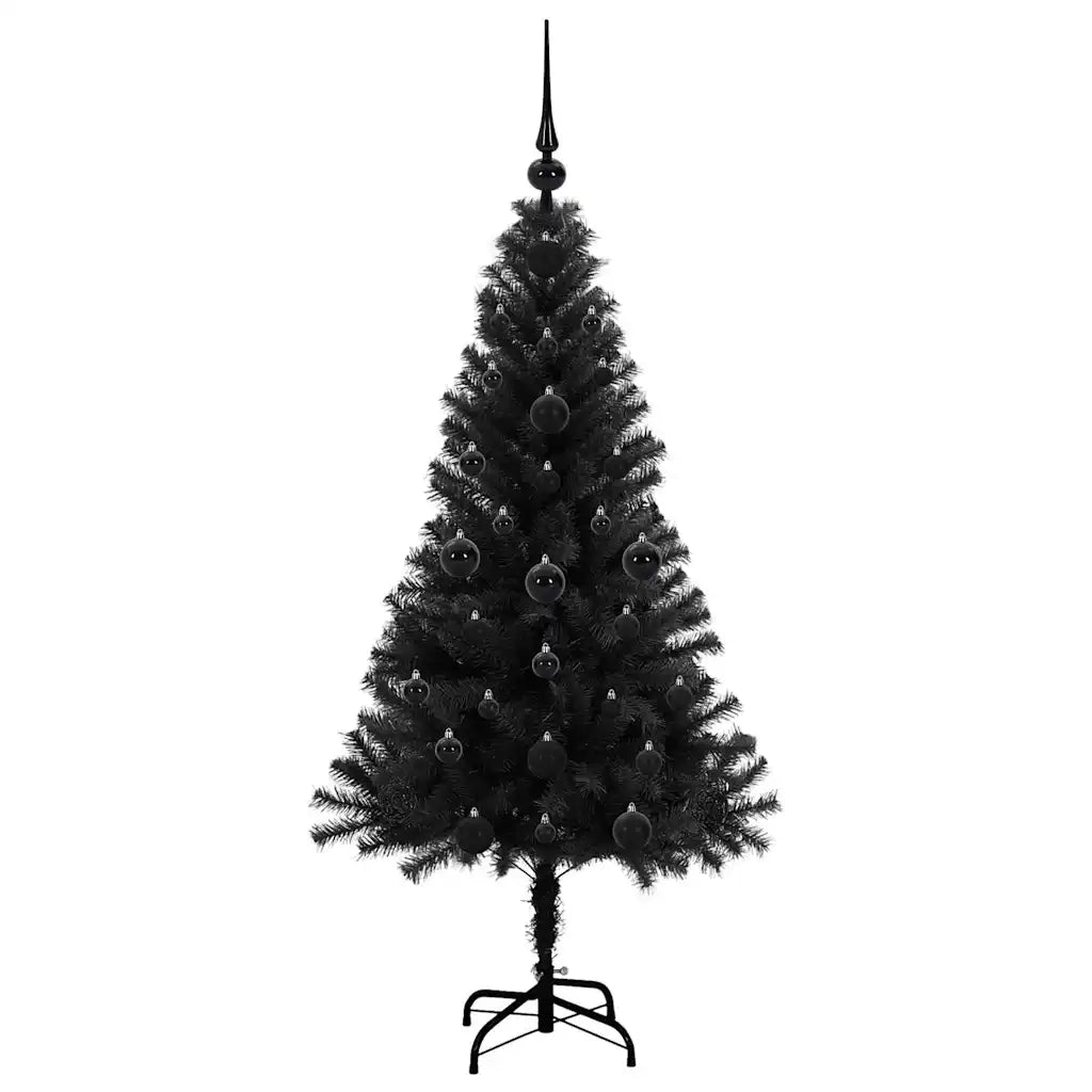 Albero di Natale Nero 120 cm PVC 3396457