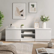 TV Cabinet White 140x40x35.5 Cm Wood-based Material