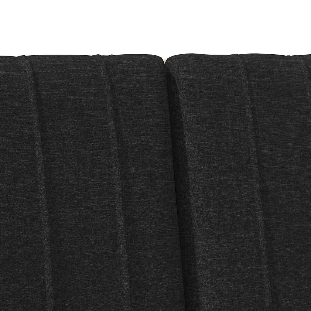 Testiera | Testata imbottita Nero 150 cm Pino massello