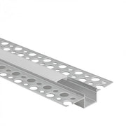 Profilo LED incasso GP03 anodizzato, diffusore opale 3m