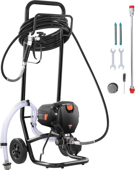 Spaziale Spuit aeree, 750 W 3000 PSI elettrico spaziale spuit con carrello, finitura liscia e uniforme per interni ed esterni di case, mobili e cancelli