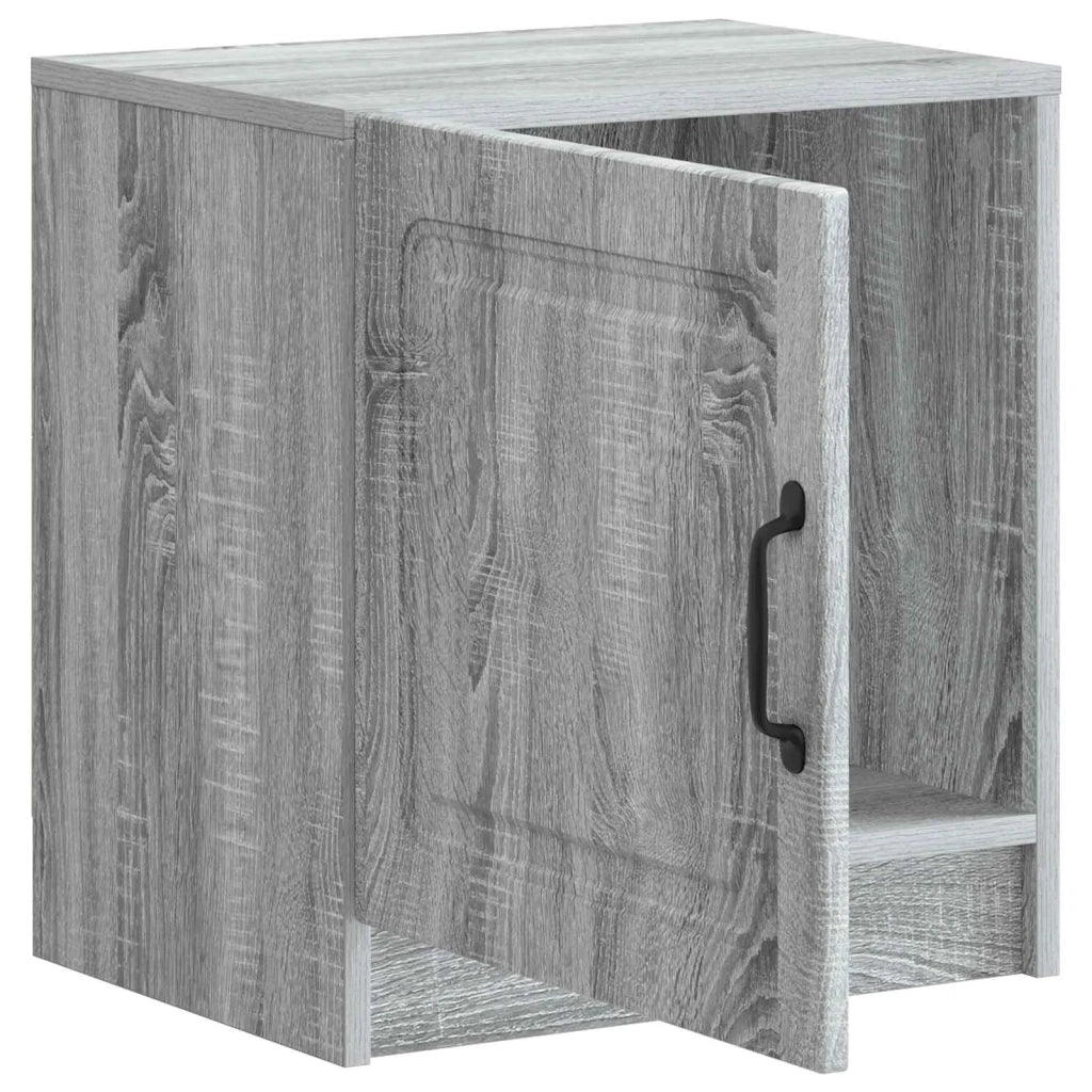 Set di 2 Comodini | Armadio da Notte | Mobiletto da notte Grigio Sonoma 43 x 34,5 x 47 cm