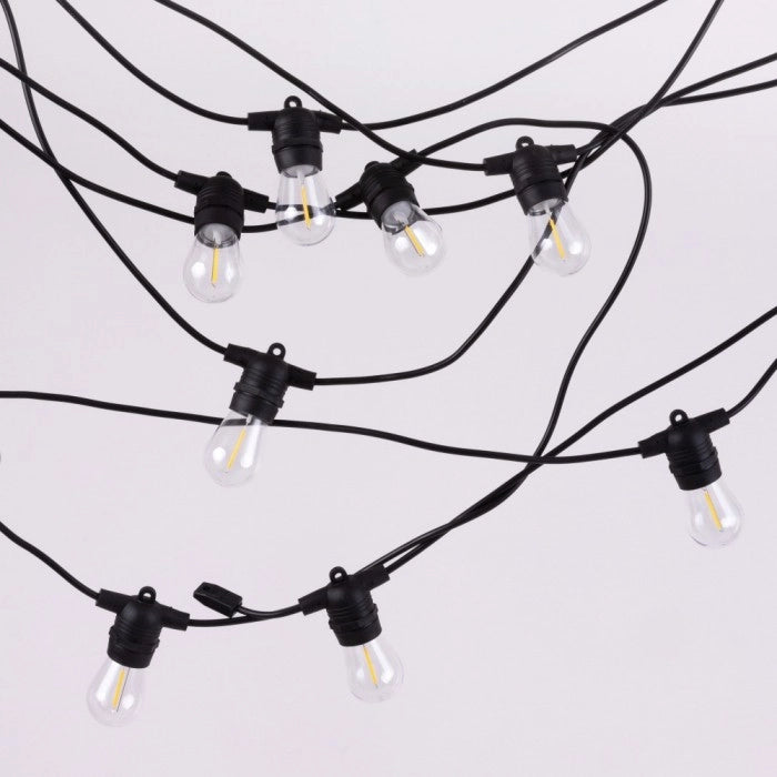Girlanda solare LED 10m 10xG45 E27 2700K telecomando