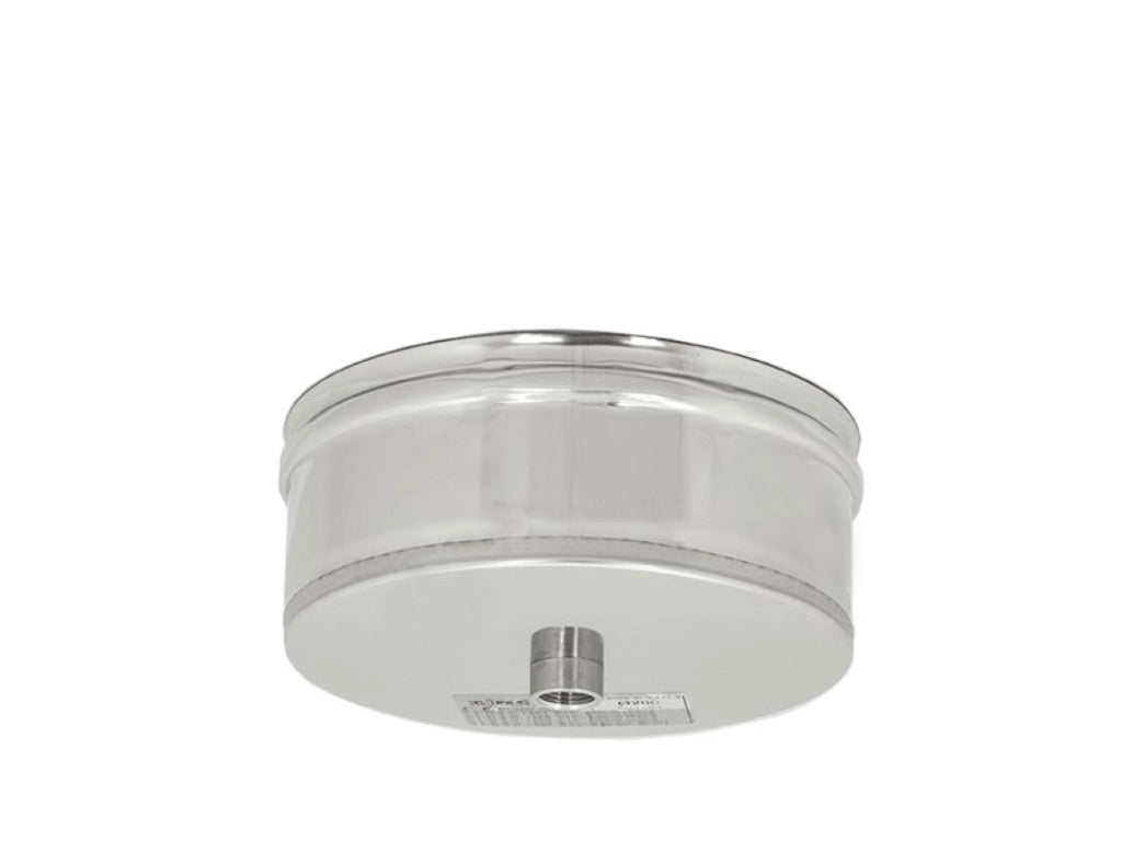 Tappo Condensa Monoparete Acciaio Inox Con Spurgo Diametro 130 - Zinco Calabria