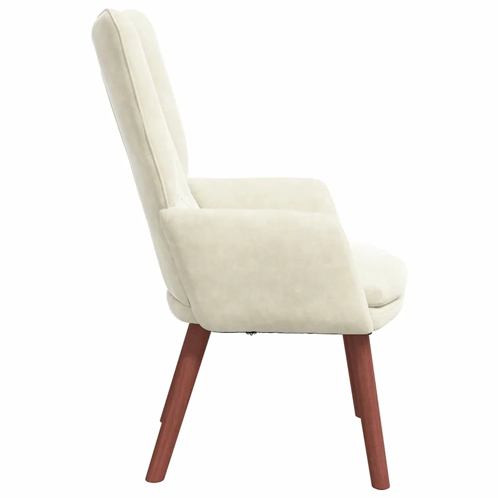 Sedia rilassante Crema 63 x 67 x 94 cm Velluto 42001822