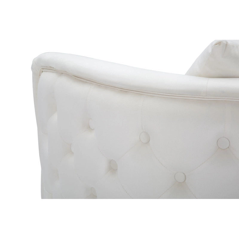 Poltrona Bucarest Crema cm 76x74x73