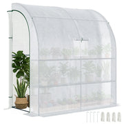 Serra da Giardino a 3 Livelli ¨C Zephmum ¨C Verde e Bianco, PE e Acciaio, 200x100x215 cm
