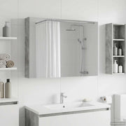 Mobiletto per specchio da bagno Grigio Cemento 889122