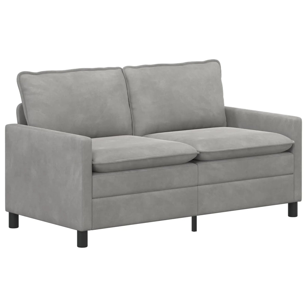 Set di divani 2 pcs Grigio Chiaro Velluto 3417145